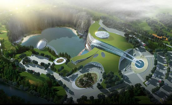 Shangai terá hotel de luxo construído em pedreira abandonada