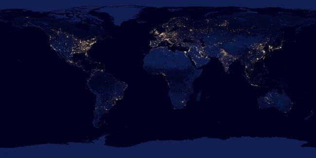 NASA captura imagens deslumbrantes da Terra à noite