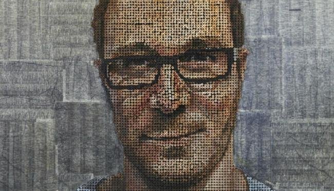 Artista cria retratos tridimensionais feitos com parafusos