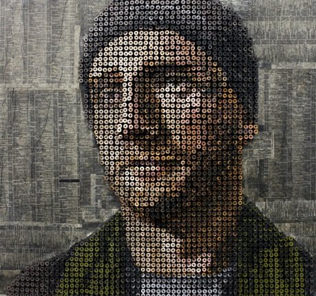 Artista cria retratos tridimensionais feitos com parafusos