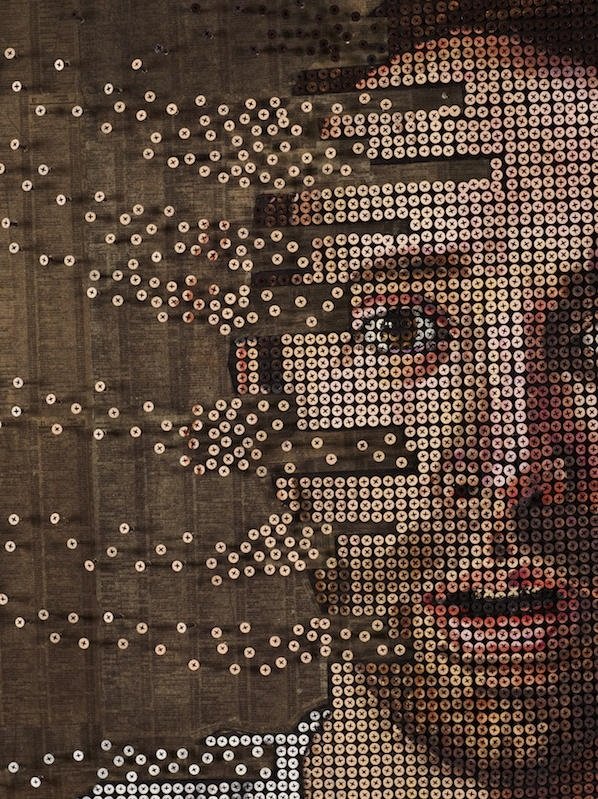 Artista cria retratos tridimensionais feitos com parafusos