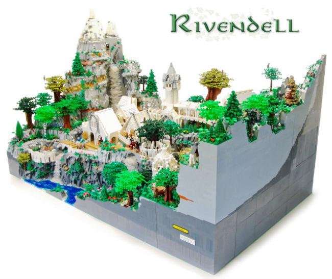 Criança constrói mapa de Valfenda usando peças de LEGO