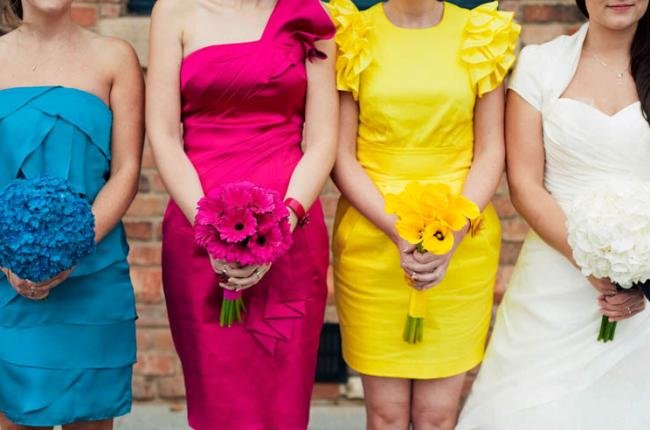 Casamento criativo teve como tema o sistema de cores CMYK