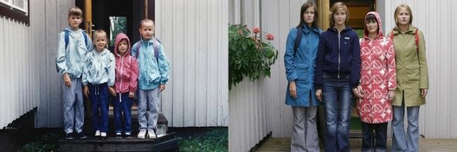Fotógrafa finlandesa recria suas fotos de infância depois de adulta