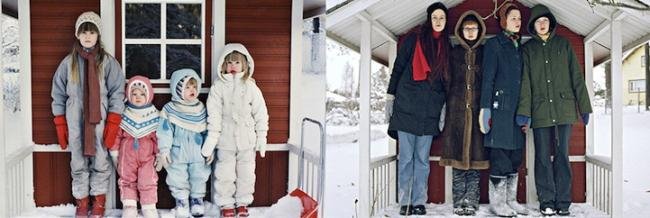 Fotógrafa finlandesa recria suas fotos de infância depois de adulta