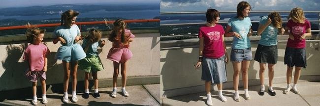 Fotógrafa finlandesa recria suas fotos de infância depois de adulta