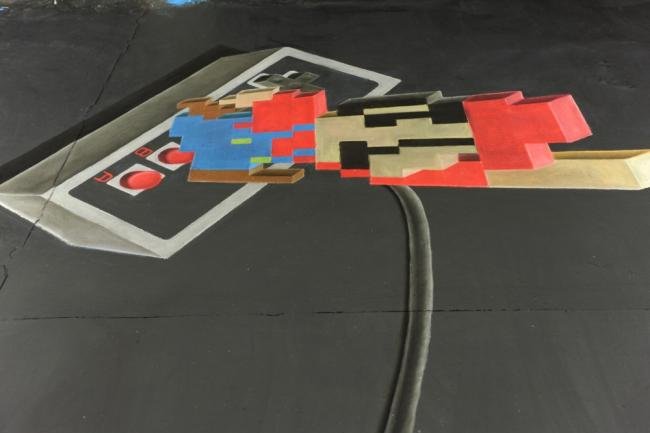Confira como é feita a arte de rua 3D que engana os seus olhos