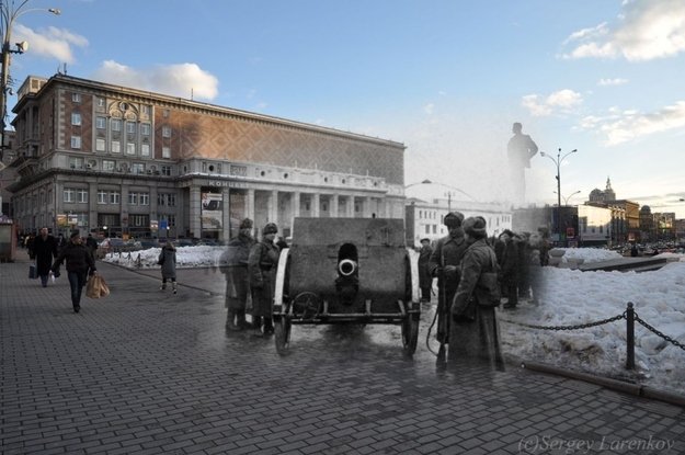 Fotos incríveis misturam a Europa da Segunda Guerra com a de hoje