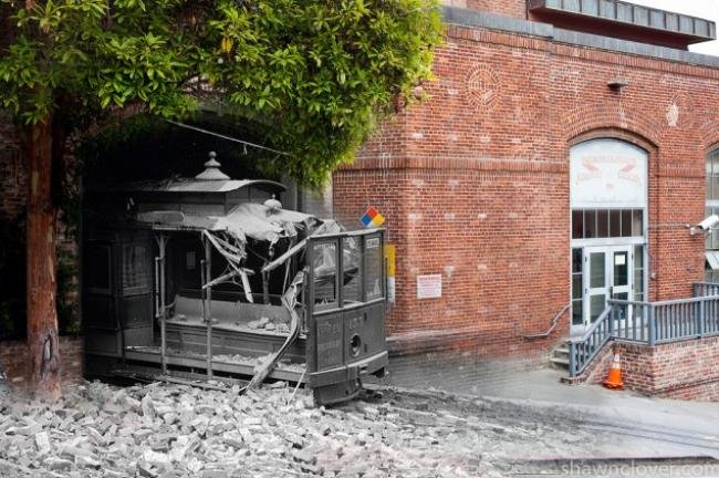 Fotos misturam passado e presente de cidade devastada há mais de um século