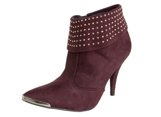 Ankle boot vinho
